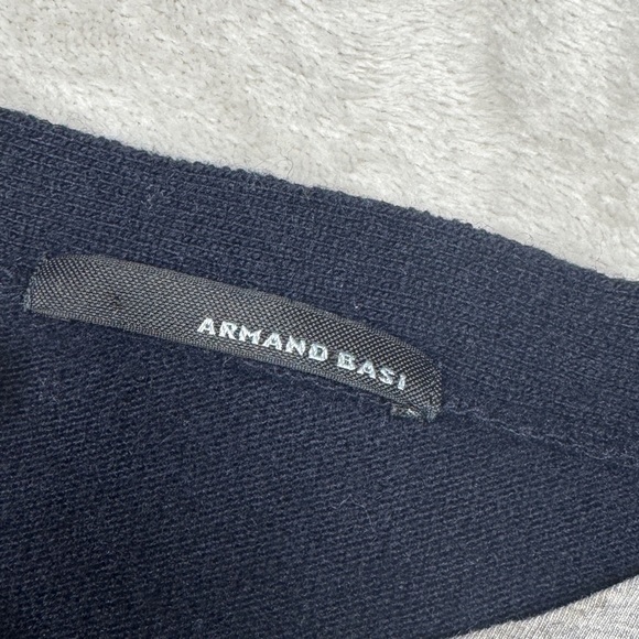 Armand Basi Men’s Wool Cashmere Blend Argyle Plaid Knit Faux Cardigan Sweater L - Picture 14 of 16